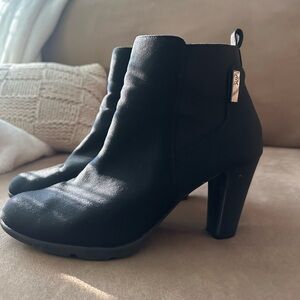 Anne Klein Sport Black Heeled Boots